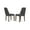 Dark Gray & Brown, variant on Signature Design by Ashley Lyncott Contemporary Dining Room Upholstered Side Chair with Foam Cushion, Set of 2, Cream & Brown