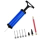thumbnail image 4 of Juego de bomba de bola con accesorios de 5 pines, 20cm con manguera con boquilla, bomba de aire portátil, bomba de mano para inflar fútbol, inflables Azul, 4 of 8