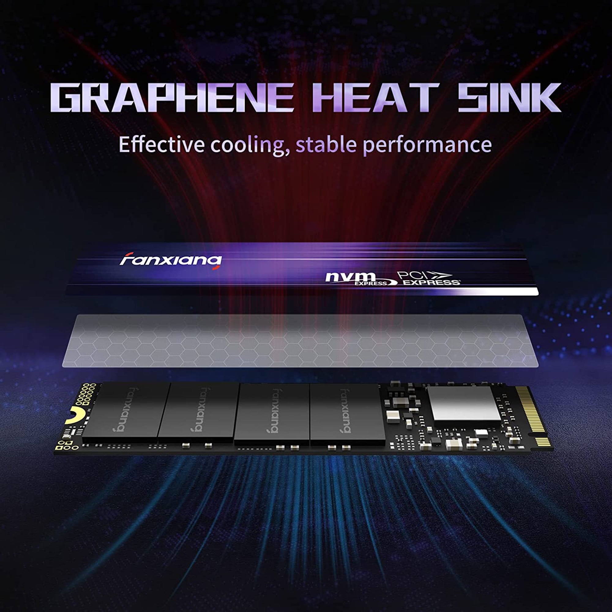 fanxiang S880 1TB PS5 Console SSD PCIe 4.0 PS5 SSD NVMe m.2 2280 Internal Hard Drive, up to 7300MB/s, Super Fast Response, Perfect for PS5 Game