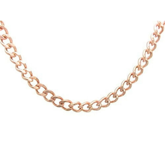 Solid Copper 30 inch chain CN744G - 5/16 of an inch wide.