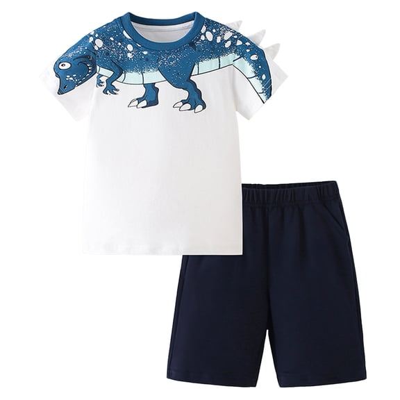 Soepste Boys Summer Clothes Boys 4T Clothes Toddler Boy Clothes Summer Outfits Kids Short Sleeve T-Shirt And Shorts