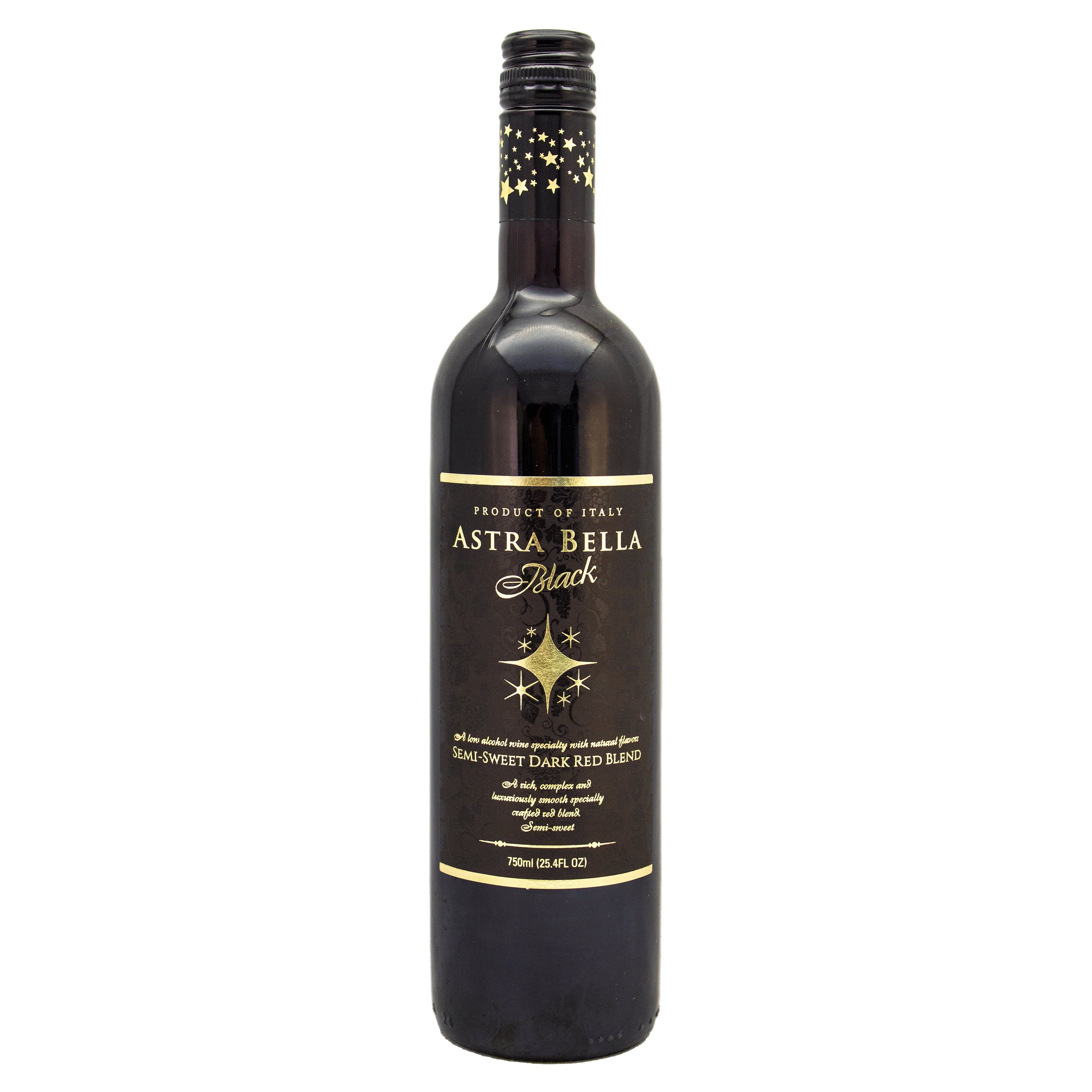 Astra Bella Sweet Red Wine Blend, Semi-Sparkling, 5.5% ABV, Smooth Fruity Flavor, 750ml Bottle