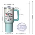 thumbnail image 2 of 40oz Grandpa Distinguished Tumbler, Insulated Stainless Steel Cup with Handle, Best Birthday Gift, 2 of 5