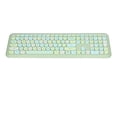 thumbnail image 3 of 2.4G Combo De Teclado Y Mouse Inalámbrico, 110 Teclas Diseño Retro Ergonómico De Tamaño Completo, Teclas Silenciosas De Silencio, Plug & Play Para, 3 of 7