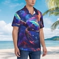 thumbnail image 5 of Daiia Starry Sky Turtle Hawaiian Shirt for Men Gentle Cotton Regular Short Sleeve Casual-3X-Large, 5 of 9