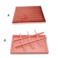 thumbnail image 2 of Sonducket Soporte de joyería de terciopelo, soportes delicados de moda, caja de almacenamiento multiusos, escaparate, collar de exhibición, Ropa, zapatos y accesorios Miscelánea Rosado Platina, 2 of 6