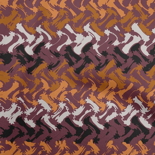 oneOone Velvet Dark Magenta Fabric Geometric Sewing Craft Projects Fabric Prints By Yard 58 Inch Wide-S8