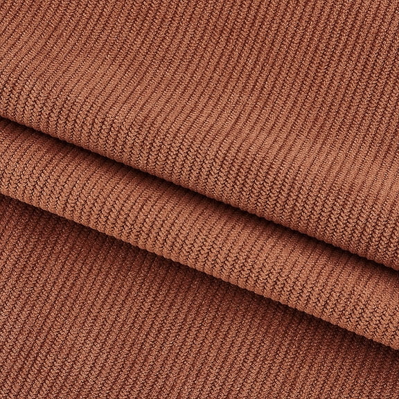 Corduroy Kintted Rib Fabric for Clothing Accessories Saddle Brown 1000x1500x0.8mm