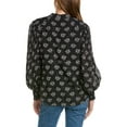 thumbnail image 2 of Elie Tahari womens  Split Neck Silk-Blend Top, xs, Black, 2 of 3