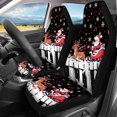 thumbnail image 3 of Pzuqiu Santa Claus and The Piano Car Seat Covers Set Easy to Install Car Seat Covers Full Set, Full Backrest Fashion Front and Rear Seat Cover Set, 3 of 10
