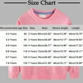 thumbnail image 3 of Babcutegg Sweatshirts for Kid Girls Long Sleeve Fleece Lined Graphic Shirts Girls Fall and Winter Clothes Pink Size 2, 3 of 4