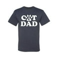 thumbnail image 2 of Wild Bobby, Best Cat Dad Daddy Gift, Pop Culture, Men Graphic Tee, Vintage Heather Navy, 5X-Large, 2 of 3
