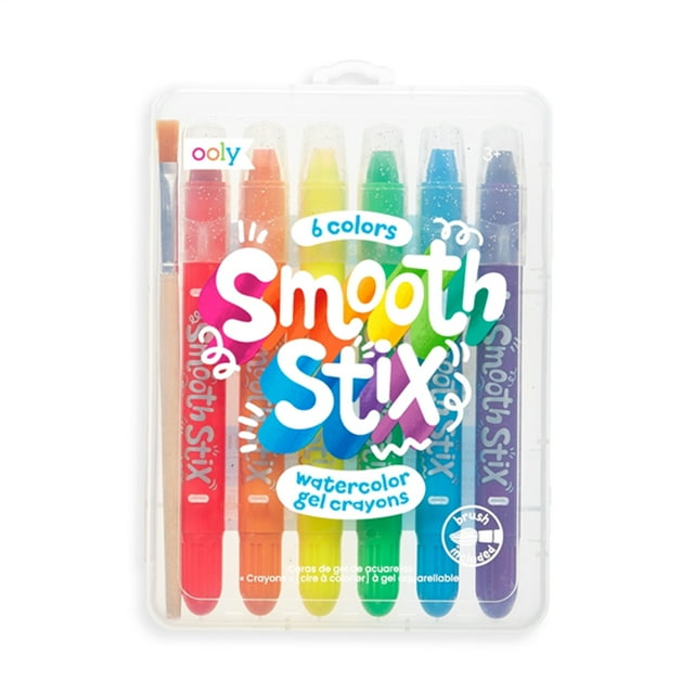 Ooly Crayones de gel tipo acuarela SMOOTH STIX - 7 crayolas de acuarela Ooly 133-090
