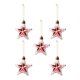 thumbnail image 1 of Adornos para de Navidad, colgantes para colgar, decoración de de Navidad para celebración de boda, suministros para favores de fiesta Estrella 5PCS, 1 of 8