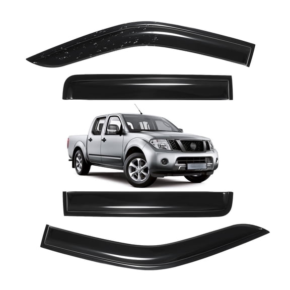 For 2005-2021 Nissan Frontier Crew Cab 4pcs Window Vent Visors Sun Rain Guards