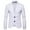 White, variant on UVEASISHA Men's Casual Suit Jacket Fall Lightweigt Slim Fit Blazer Jackets Long Sleeve Collared 2 Buttons Stylish Business Suit Jacket Deal of The Day Clearance,Black,M
