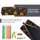 thumbnail image 5 of Fotbe Fall Sunflowers Leaves Estuche para Lápices de Cuero con Estampado, Estuche con Cremallera Resistente, Organizador Compacto y Elegante para Papelería, 5 of 7