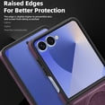 thumbnail image 3 of ELEHOLD Case for Samsung Galaxy Z Flip 6, Shockproof Magnetic Leather Phone Case with Stand, Compatibility with Mag Safe Accessories,Darkpurple, 3 of 6