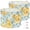 Color-2, variant on 2pcs Set Drum Lampshades (13"x 13"x 10"), Abstract Dark Vertical Textured Lines Subtle Fabric Large Replacement Shades for Table, Floor, and Pendant Lamps, Simple Assembly Needed.