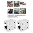thumbnail image 3 of Linear Bearing Sliding Block, Open Sliding Ball Bearing Block High Hardness Aluminum Alloy SBR25UU  For Industry, 3 of 8