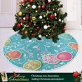 thumbnail image 6 of Coolnut Easter Eggs Christmas Tree Skirt 48", Easter Tree Skirt Double Layers Polyester Easter Tree Skirt for Easter Holiday Party Decoration, 6 of 6