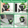 thumbnail image 4 of Laser Level, ZPD Laser Level with Tripod, 4 x 360 Self Leveling Laser Measuring Tool Green Lazer Level 16 Line Level Laser 360 Self Leveling for Cons, 4 of 7