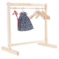 thumbnail image 3 of Dolls Accessory Wooden Garment Rack Clothes Organizer for 1/6 Doll Supplies, 3 of 8