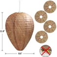 4Pack Wasp Nest Decoys Effective Hanging Wasp, & Yellow