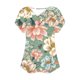 thumbnail image 5 of Fiudx Ofertas Flash Artículos En Oferta Top de Manga Corta Plisado con Cuello En V y Estampado Floral Informal de Moda para Mujer, 5 of 6