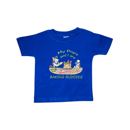 

Inktastic My Pops and I are Baking Buddies Gift Baby Boy or Baby Girl T-Shirt