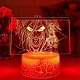 thumbnail image 4 of Titan 4 Eren Colorful Led 3d Acrylic Lighting Model Night Light Popular Anime Figure Founding Titan Usb Table Light Favorite Cartoon Xmas Gift, 4 of 4