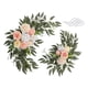 thumbnail image 5 of Arco de boda con flores artificiales, guirnalda de flores artificiales, letreros de bienvenida para bodas estilo rústico Rosa, 5 of 9