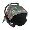 thumbnail image 7 of Car Seat Cover Baby - Abstract Geometric Colorful Cat Breathable Infant Car Seat Cover for Baby Carseat, Lightweight Comfort Baby Essentials Must Haves Newborn Stuff for Girl Boy, 7 of 7