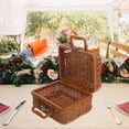 thumbnail image 4 of HOOWIFFY Boîte de Rangement Tissée pour Extérieur avec Matériau Kaki PP 1Pcs, 4 of 5