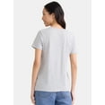 thumbnail image 5 of Time and Tru Women's Crewneck Tee with Short Sleeves, Size XS-XXXL, 5 of 5