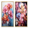 thumbnail image 2 of Designart "Multicolored Acrylic Red Orchids in Representation I" Orchids Framed Wall Art Set Of 2 - Red Floral Framed Wall Art Set Of 2, 2 of 7