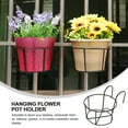 thumbnail image 2 of GETAJGHSD 3Pcs Iron Hanging Flower Pots Metal Planter Holder for Garden and Office Use 20X15.5X11CM, 2 of 8