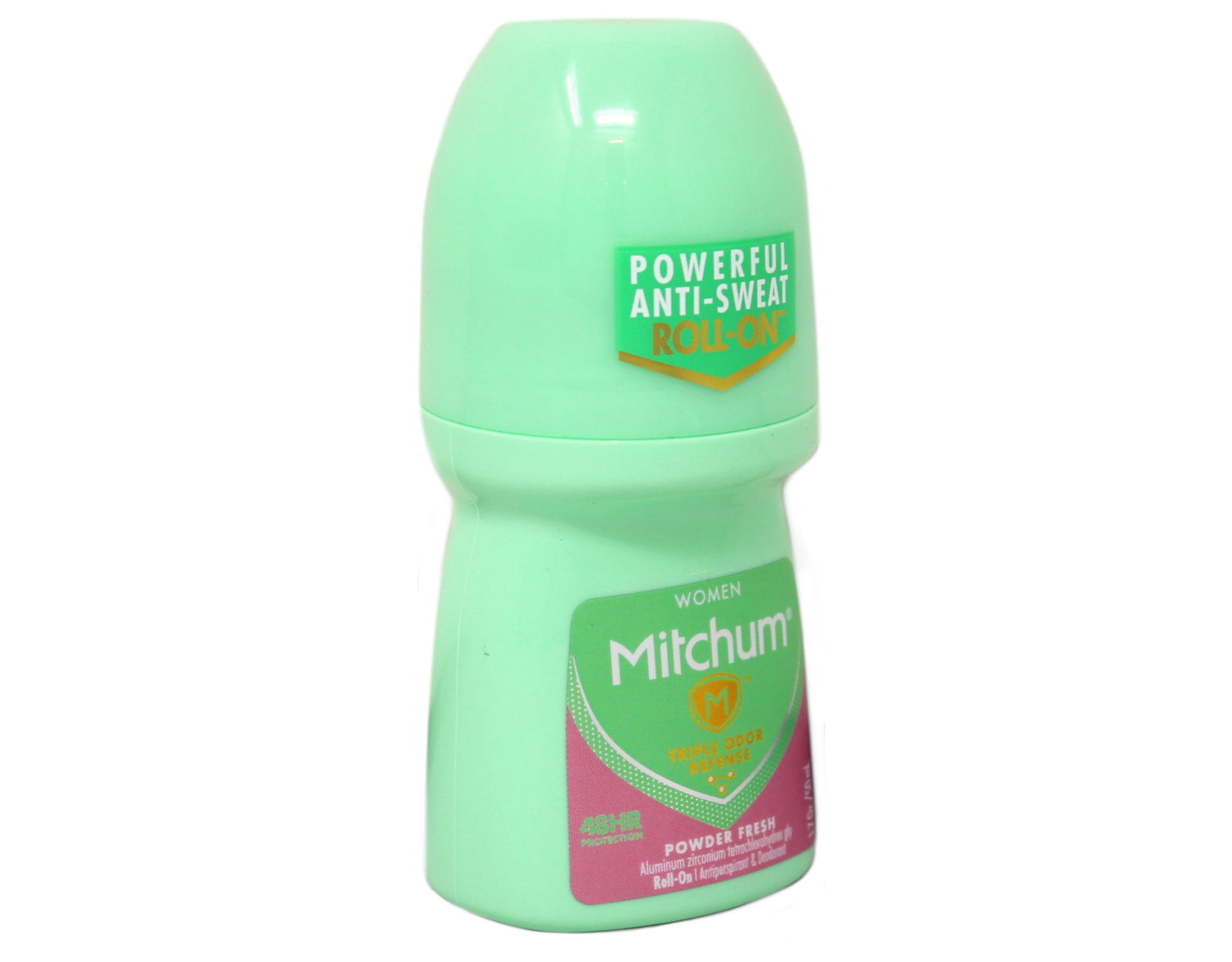 Mitchum Women Roll On Antiperspirant Deodorant Powder Fresh 48 Hour Protection 1.7 oz (Pack of 3)