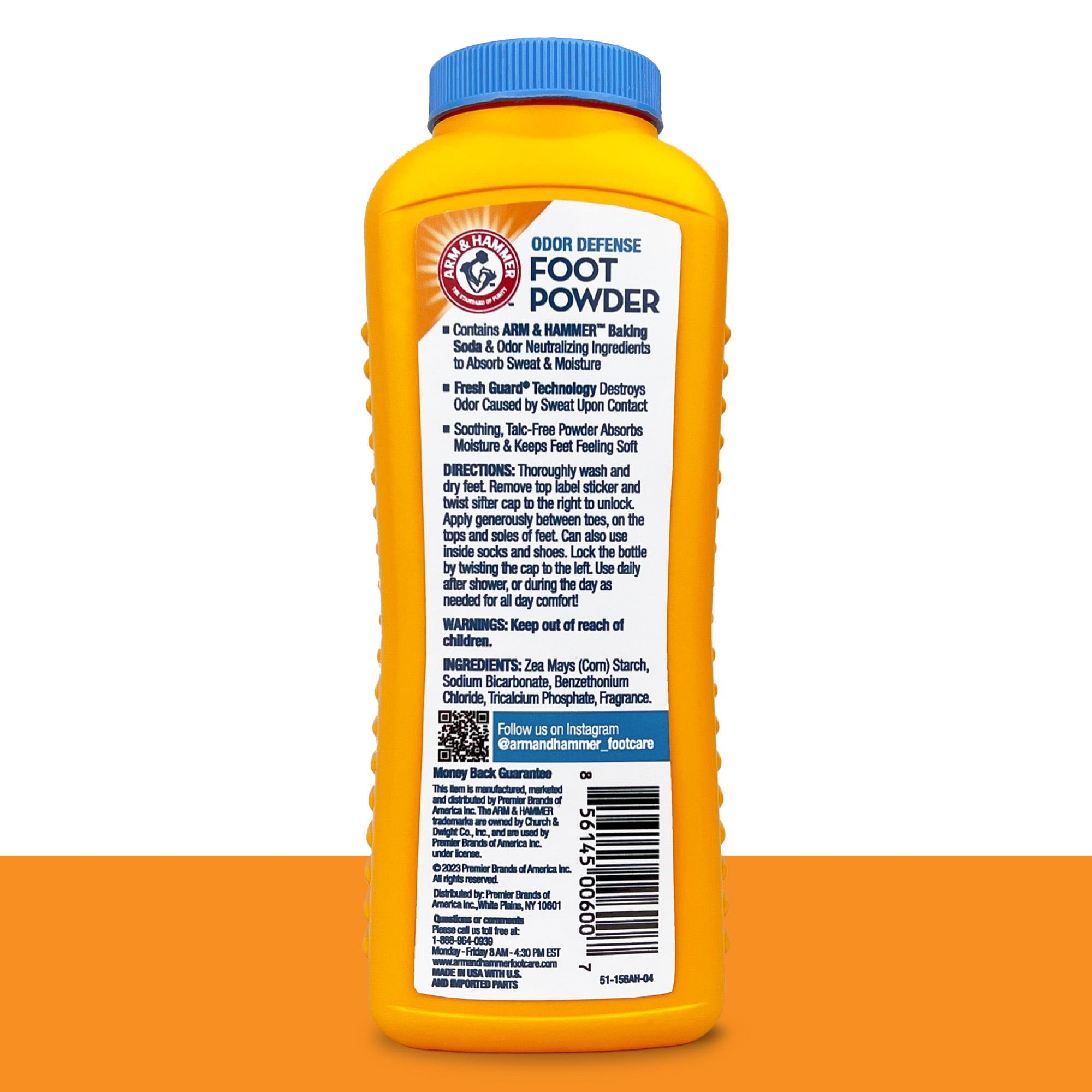 (2 pack) Arm & Hammer Fresh Scent Odor Defense Foot Powder, 7 oz