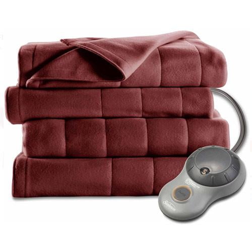 Sunbeam Electric Heated Fleece Blanket Royal Dreams Twin Full Queen