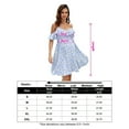 thumbnail image 5 of Maternity Nursing Dress Womens Spaghetti Strap Ruffle Sleeve Daisy Printed Tiered Flowy Swing, 5 of 5