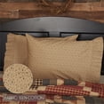 thumbnail image 4 of VHC Brands Maisie Standard Pillow Case Set of 2 21x30 Country Bedding Accessory, Tan, 4 of 5