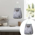 thumbnail image 1 of Oleegame 1PC Grocery Bag Rack Garbage Bag Rack Organizer Hanging Storage Dispenser Breathable Net Garbage Bag Organizer Plastic Bag Storage Kitchen Gray, 1 of 9
