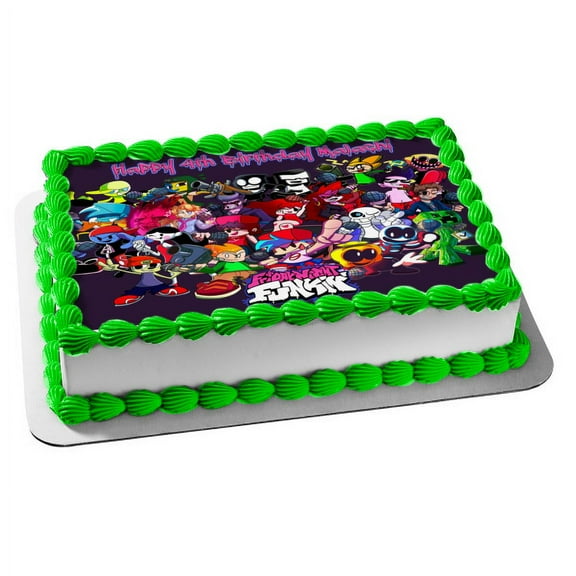 Friday Night Funkin Cake Topper, by A Birthday Place