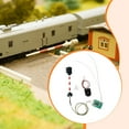 thumbnail image 6 of Model Railroad Train Crossing Signals Block Signal Lights LED Red Green Yellow HO Scale for Miniature Scene, 6 of 9