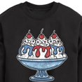 thumbnail image 3 of Instant Message - Americana - Red, White, & Blue Ice Cream Sundae - Toddler & Youth Crewneck Fleece Sweatshirt, 3 of 6