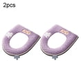thumbnail image 2 of Cubierta de asiento de inodoro impermeable de dibujos animados de 2 piezas: ¡suave, lavable y fácil de instalar!, 2 of 8