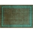 thumbnail image 1 of Ahgly Company Indoor Rectangle Persian Turquoise Blue Traditional Area Rugs, 2' x 4', 1 of 4
