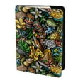 thumbnail image 2 of Pofeuu Hawaiian Culture Symbols Print Travel Document Organizer Passport Holder Men Women for Family (6.5 in x 4.5 in),Wallet Holder Credit Card Clutch Bag Case, 2 of 5
