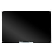 Black Magnetic Glass Board Dry Erase Marker Board 31.5" X 47.2"